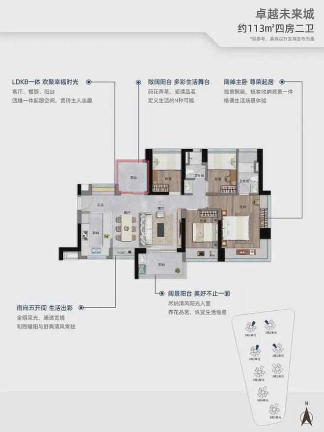 户型76-112㎡总价243万起一文了解。long8唯一中国网站《前海未来城》在售(图3)